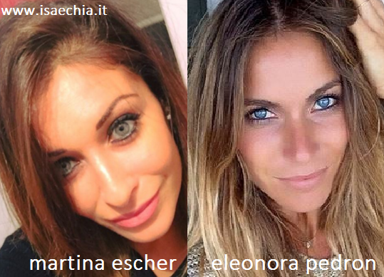 Somiglianza tra Martina Escher ed Eleonora Pedron article-post