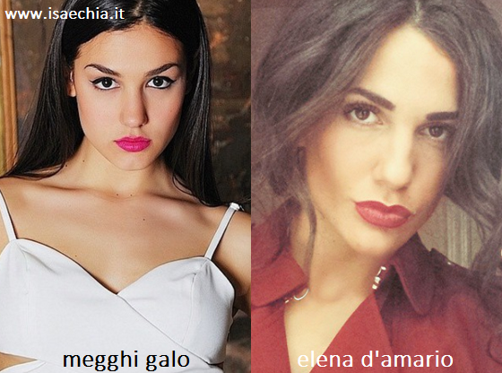 Somiglianza tra Megghi Galo ed Elena D'Amario