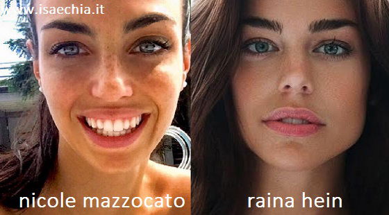 Somiglianza tra Nicole Mazzocato e Raina Hein article-post