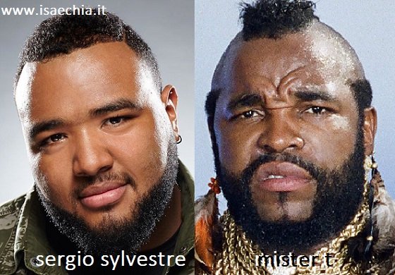 Somiglianza tra Sergio Sylvestre e Mister T