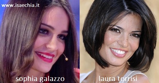 Somiglianza tra Sophia Galazzo e Laura Torrisi