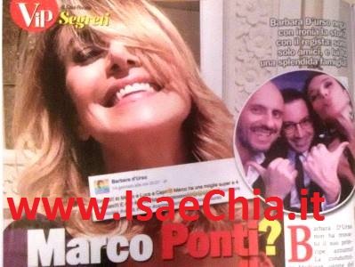 Barbara D’Urso: “Marco Ponti? Siamo solo amici. Lui ha una moglie bellissima!”