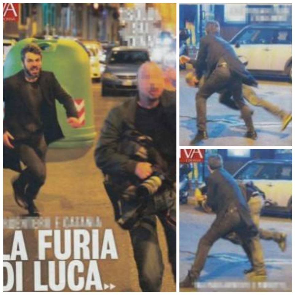 Luca Argentero si infuria contro un paparazzo: le foto dell’aggressione!