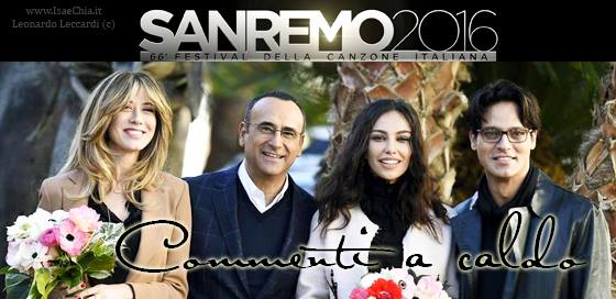 ‘Sanremo 2016’, la seconda serata: commenti a caldo preview