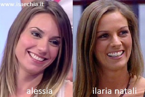 Somiglianza tra Alessia, corteggiatrice di Andrea Damante, e Ilaria Natali