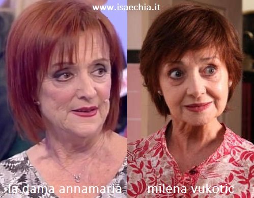 Somiglianza tra Annamaria e Milena Vukotic