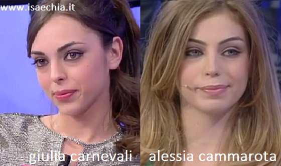 Somiglianza tra Giulia Carnevali e Alessia Cammarota