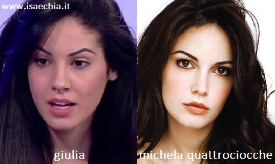 Somiglianza tra Giulia De Lellis e Michela Quattrociocche preview