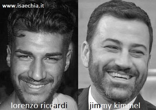 Somiglianza tra Lorenzo Riccardi e Jimmy Kimmel