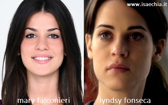Somiglianza tra Mary Falconieri e Lyndsy Fonseca