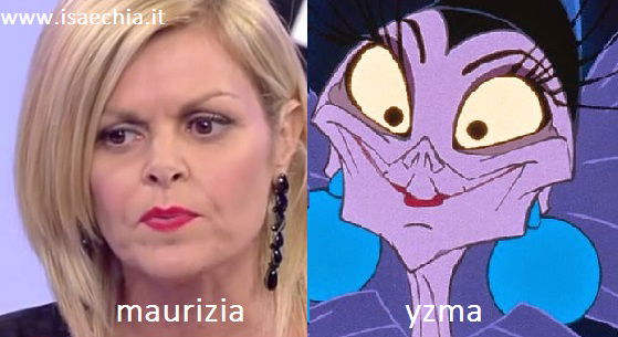 Somiglianza tra Maurizia, dama del Trono over di ‘Uomini e Donne’, e Yzma de ‘Le follie dell’imperatore’ article-post