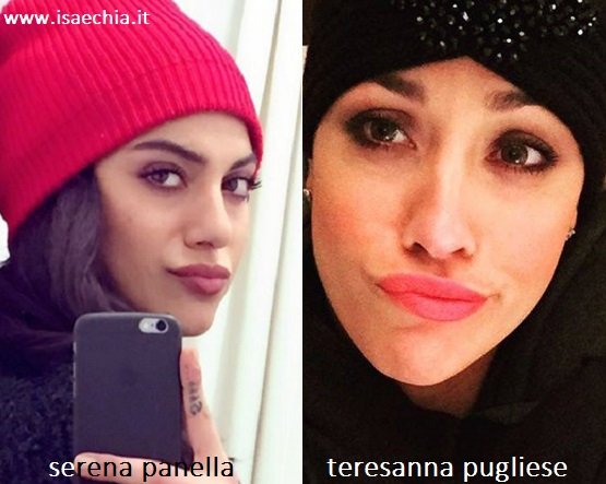 Somiglianza tra Serena Panella e Teresanna Pugliese