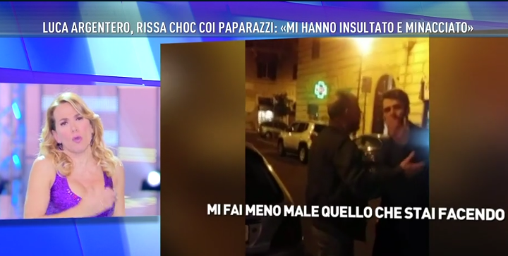 Luca Argentero e la rissa coi paparazzi: a ‘Domenica Live’ il video inedito dell’aggressione