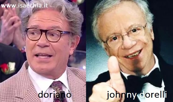 Somiglianza tra Doriano, cavaliere del Trono over di ‘Uomini e Donne’, e Johnny Dorelli