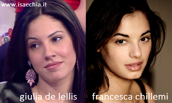 Somiglianza tra Giulia De Lellis e Francesca Chillemi article-post