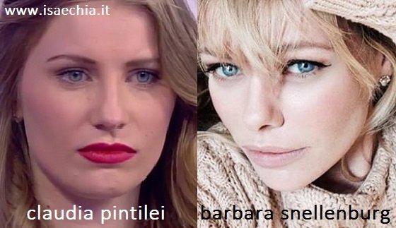Somiglianza tra Claudia Pintilei e Barbara Snellenburg