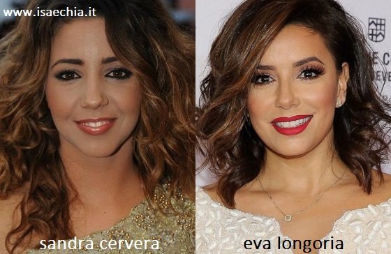 Somiglianza tra Eva Longoria e Sandra Cervera