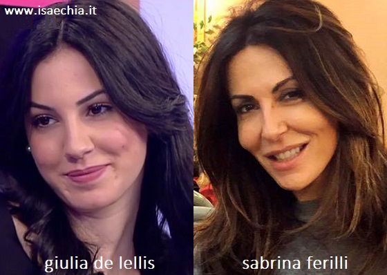 Somiglianza tra Giulia De Lellis e Sabrina Ferilli preview