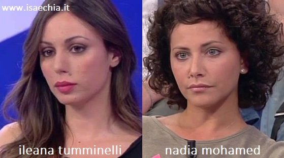 Somiglianza tra Ileana Tumminelli e Nadia Mohamed