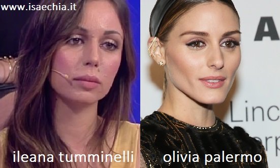 Somiglianza tra Ileana Tumminelli e Olivia Palermo