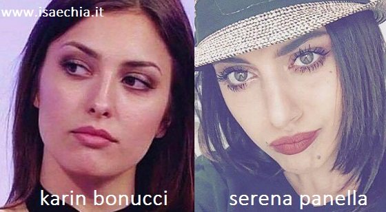 Somiglianza tra Karin Bonucci e Serena Panella