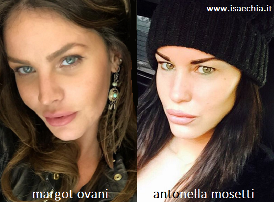 Somiglianza tra Margot Ovani e Antonella Mosetti