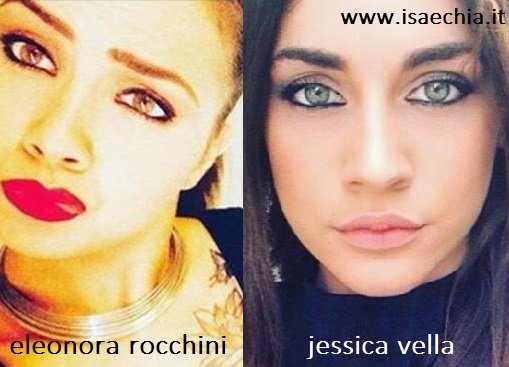 Somiglianza tra Eleonora Rocchini e Jessica Vella