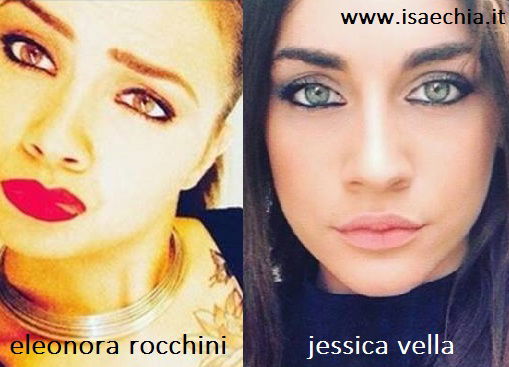 Somiglianza tra Eleonora Rocchini e Jessica Vella preview