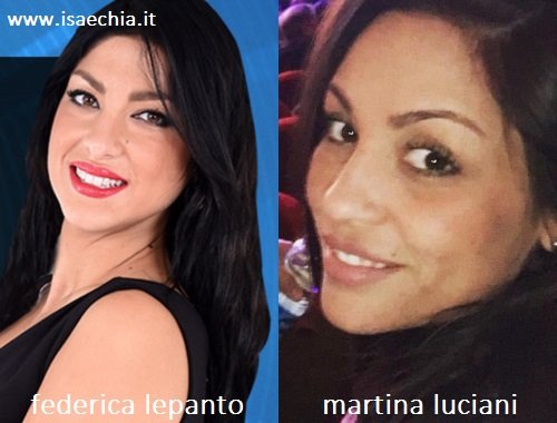 Somiglianza tra Federica Lepanto e Martina Luciani