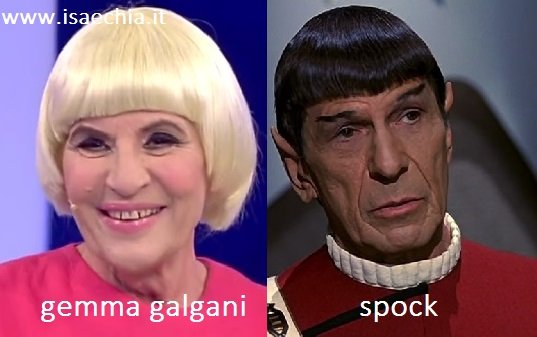 Somiglianza tra Gemma Galgani e Spock