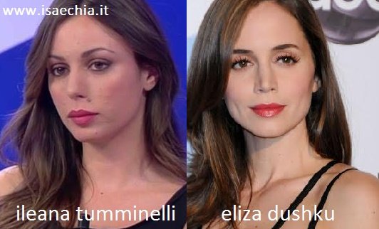 Somiglianza tra Ileana Tumminelli e Eliza Dushku