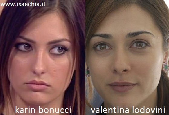Somiglianza tra Karin Bonucci e Valentina Lodovini