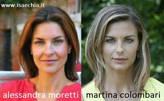 Somiglianza Alessandra Moretti e Martina Colombari