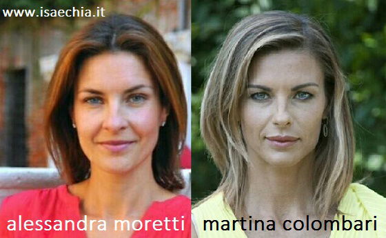 Somiglianza Alessandra Moretti e Martina Colombari preview