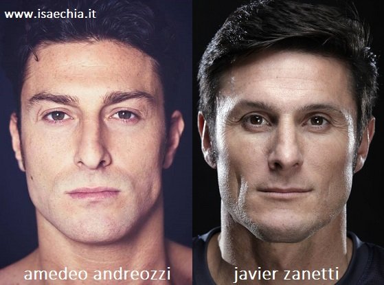 Somiglianza tra Amedeo Andreozzi e Javier Zanetti