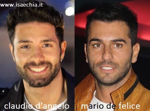 Somiglianza tra Claudio D’Angelo e Mario De Felice