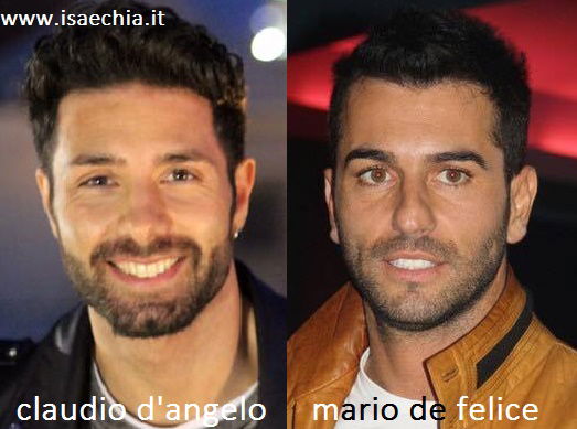 Somiglianza tra Claudio D’Angelo e Mario De Felice preview
