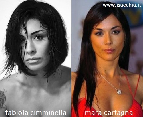 Somiglianza tra Fabiola Cimminella e Mara Carfagna