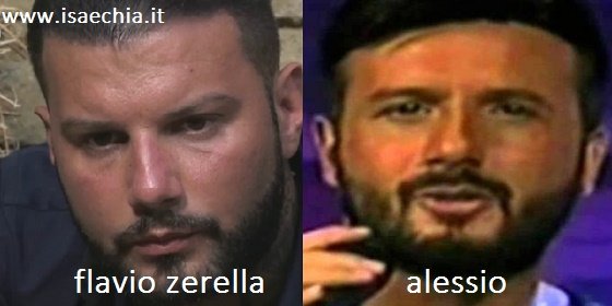 Somiglianza tra Flavio Zerella e Alessio