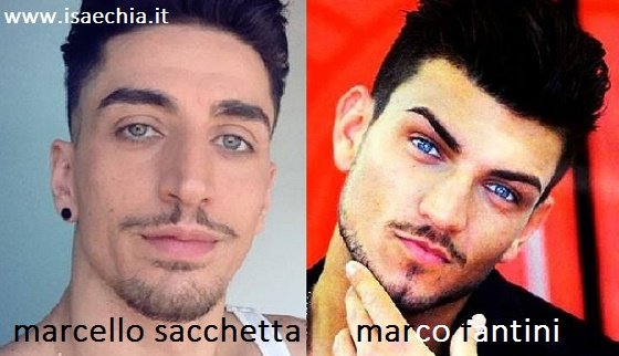 Somiglianza tra Marcello Sacchetta e Marco Fantini