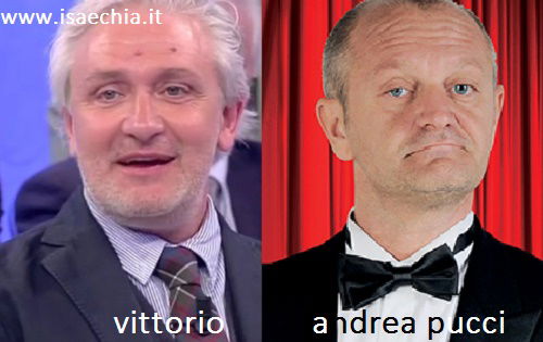 Somiglianza tra Vittorio, cavaliere del Trono over di ‘Uomini e Donne’, e Andrea Pucci preview