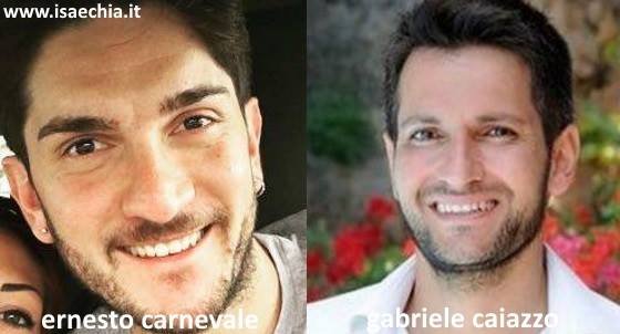 Somiglianza tra Ernesto Carnevale e Gabriele Caiazzo