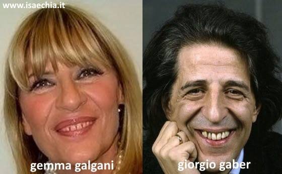 Somiglianza tra Gemma Galgani e Giorgio Gaber