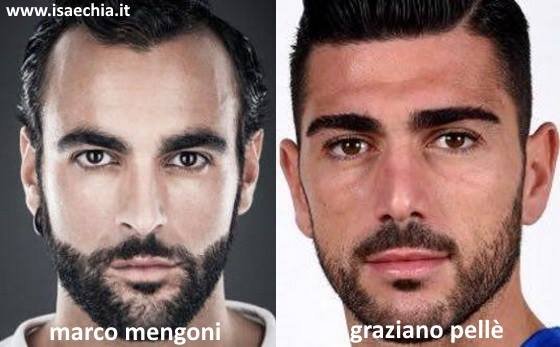 Somiglianza tra Graziano Pellè e Marco Mengoni