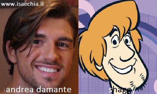 Somiglianza tra Andrea Damante e Shaggy di ‘Scooby Doo’