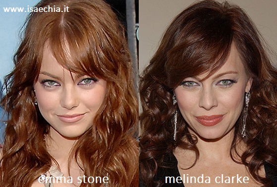 Somiglianza tra Emma Stone e Melinda Clarke preview