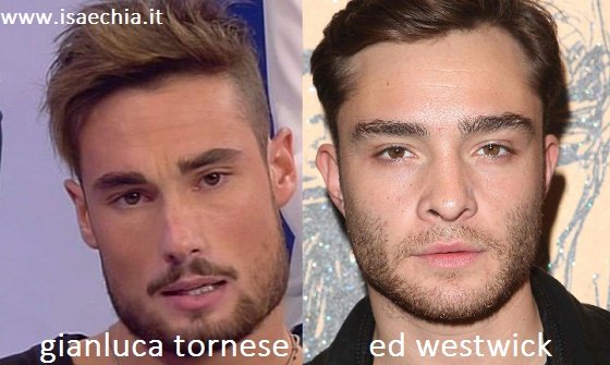 Somiglianza tra Gianluca Tornese e Ed Westwick