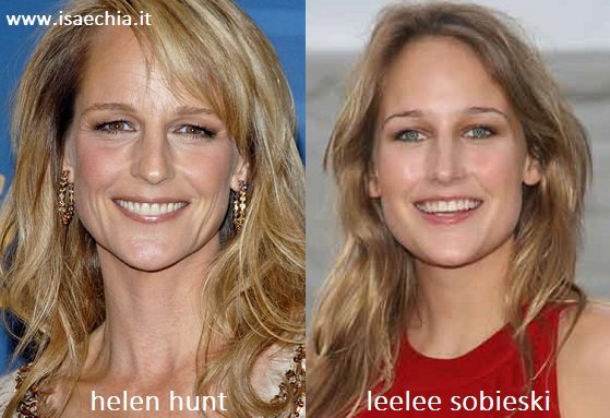 Somiglianza tra Helen Hunt e Leelee Sobieski