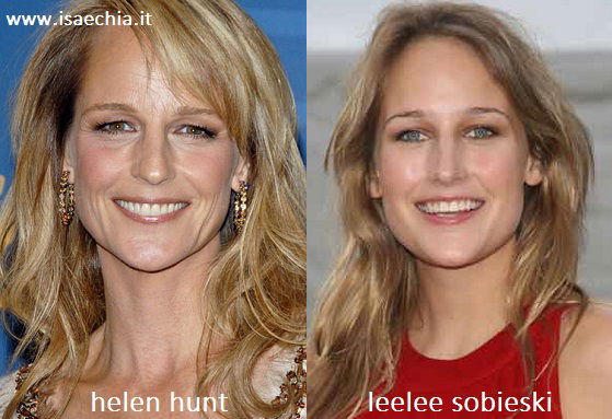 Somiglianza tra Helen Hunt e Leelee Sobieski preview