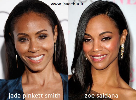 Somiglianza tra Jada Pinkett Smith e Zoe Saldana preview